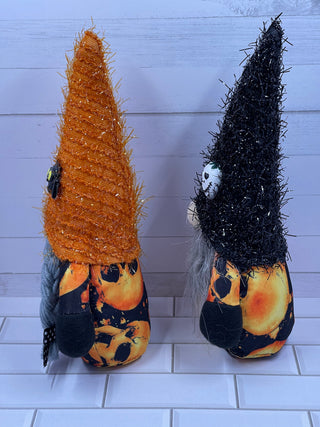 Fuzzy Hat Halloween Gnome Set of 2