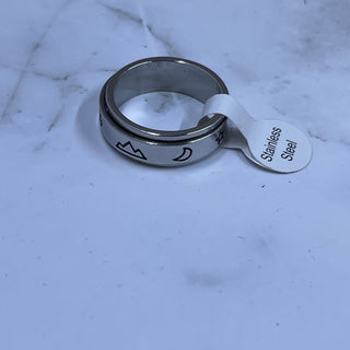 Stainless Steel Spinner Anxiety Rings - Designs