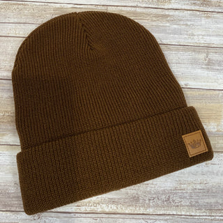 Brown Fleece Lined Beanie