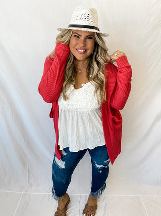 Spring Coral Lola Cardigan