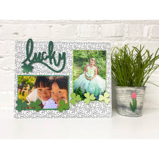 “Lucky” w/ Shamrock Magnet