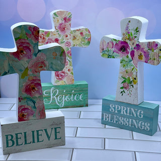 Springtime Printed Cross Shelfsitters