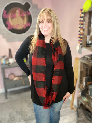 Buffalo Plaid Infinity Scarf