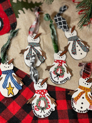 Hand Painted Custom Wood Ornaments