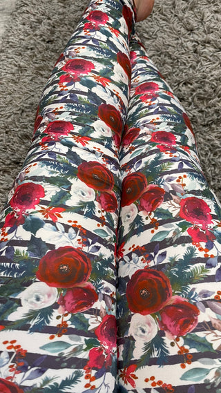 Winter Bouquet Leggings
