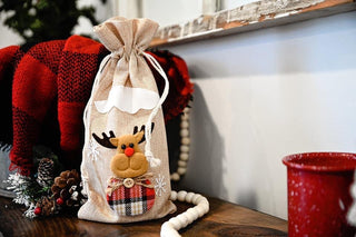 Holiday Wine Bottle Bag