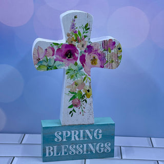 Springtime Printed Cross Shelfsitters