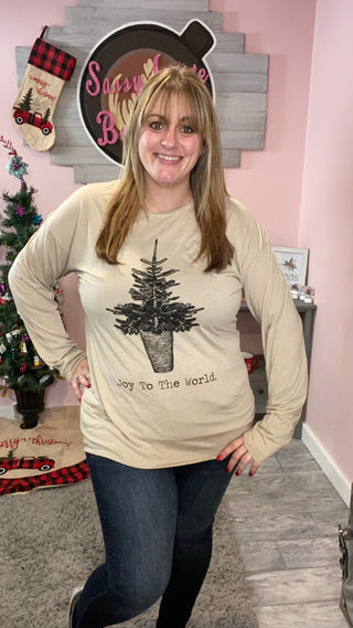 Raw Hem Joy to the World Tee