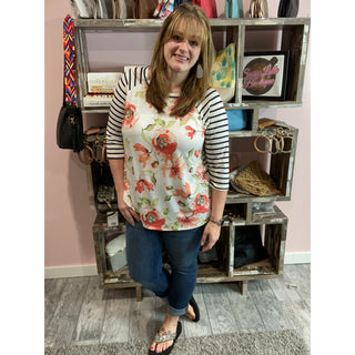 Raglan Floral Top