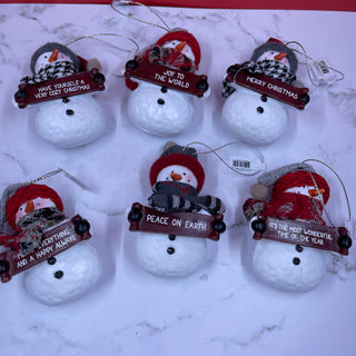 Cozy Snowman Ornaments