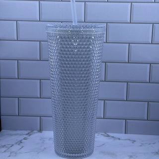 Studded Tumbler - Clear/ Glow in the Dark