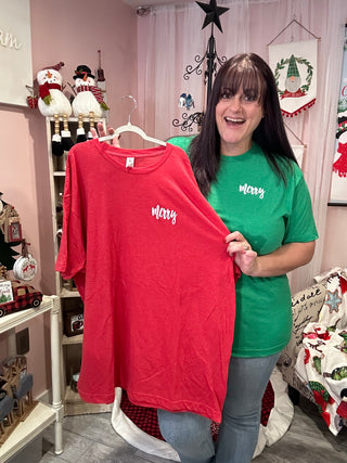 Merry Minimalist Tee