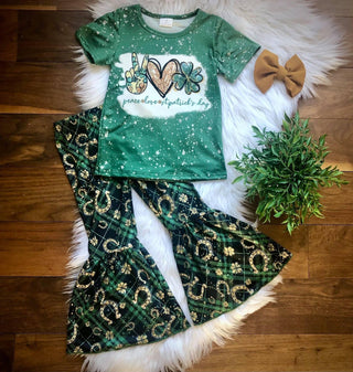 Peace, Love & St Patrick's Day Pant Set Pre-Order