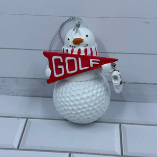 Snowman Golf Ornament