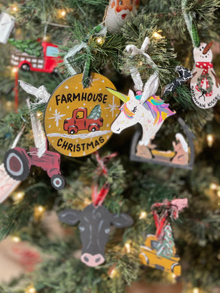 Hand Painted Custom Wood Ornaments