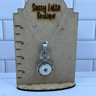 Heart Double Drop 18" Snake Chain