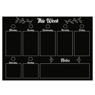 Chalkboard Weekly Calendar Set