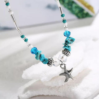 Beaded Turquoise Anklet