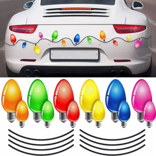 Magnetic Holiday Car Reflective Lights