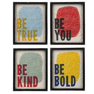 Be Bold, Be Kind, Be True, Be You Wall Decor