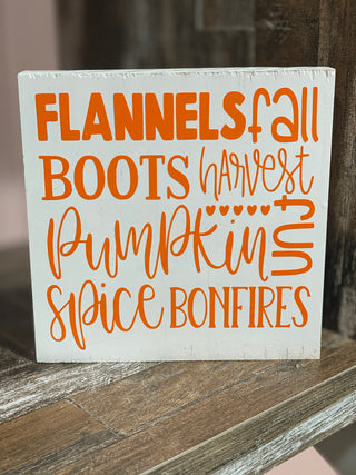 Fall Block Signs