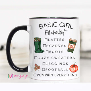 Basic Fall Girl Mug
