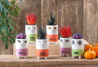 Halloween Spooky Plant Head Figurines