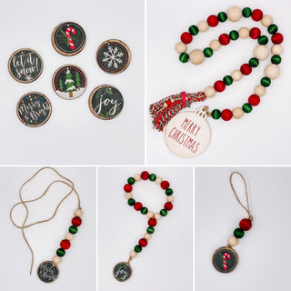 Holiday Collection Bead Garland - Door