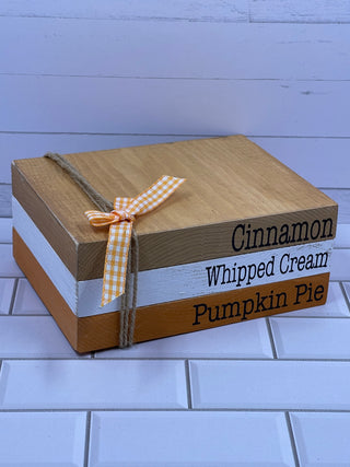 Pumpkin Spice Tiered Tray Decor
