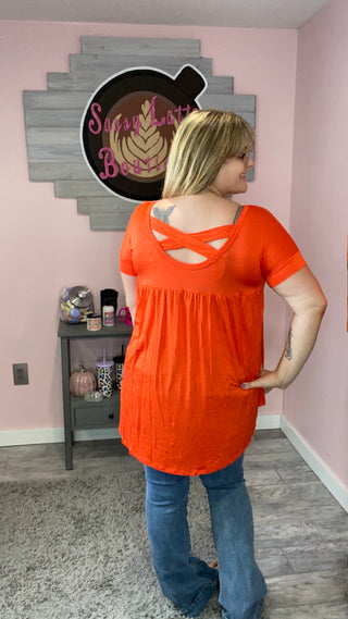 Criss Criss Back Tunic