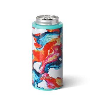 Swig Color Swirl 12oz Skinny Can Cooler