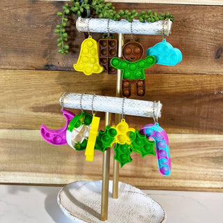 Pop It Ornaments - Set of 9