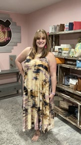 Tie Dye Handkerchief Dress