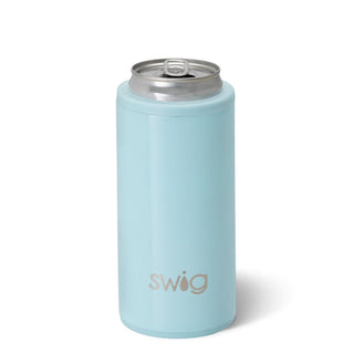 Swig  Shimmer Aquamarine Skinny Can Cooler (12oz)