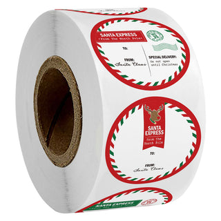Christmas Gift Tag Sticker Roll (from Santa)