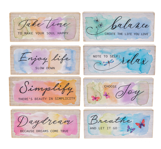 Make Time for You Shelfsitter Plaques