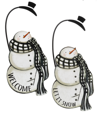 Hat's Off Snowman Plaques