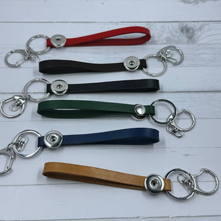 Snap Leather Keychain