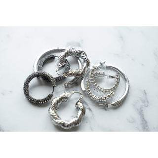 Rope Twist Hoop Earrings