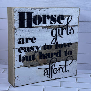 Horse Girls Wall Sign