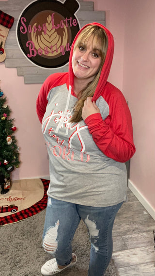 Joy to the World Long Sleeve Hoodie Tee