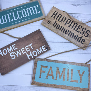 Assorted Wooden Farmhouse Hanging Signs