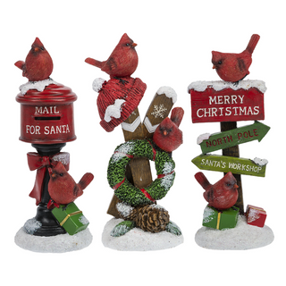 Christmas Cardinal Figurines