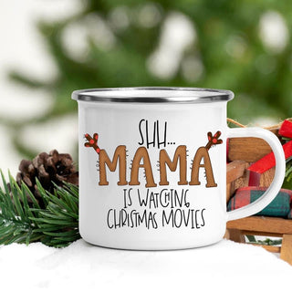 Mama is Watching Christmas Movies Campfire Mug