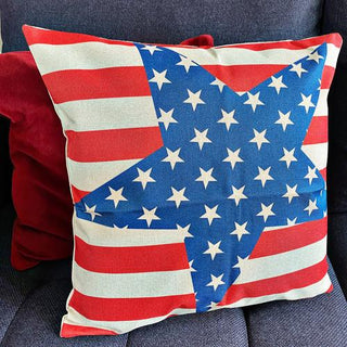 Red White and Blue USA Indoor Decorative Pillow Covers