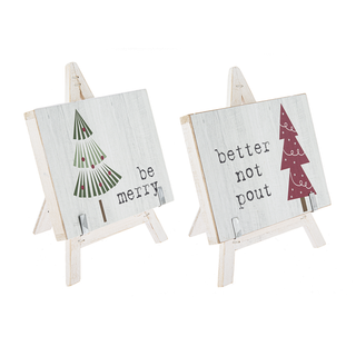 Christmas Sign on Easels