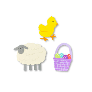 Easter w/ Lamb Magnets Set of 3