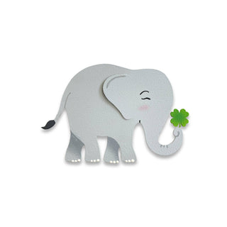 Elephant w/ Clover Magnet