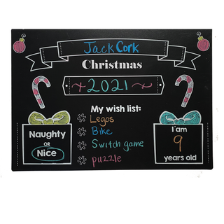 Chalkboard My Christmas Placemat 12x17