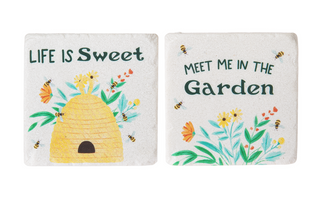 Bee & Flower Coaster Set